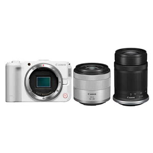 Canon �~���[���X���J���� EOS R50 V �_�u���Y�[���L�b�g �z���C�g