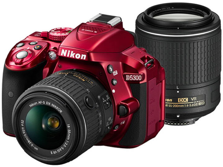 楽天市場】NIKON(ニコン) D5300 ダブルズームキット2 [レッド] D5000  
