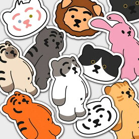 【MUZIKTIGER】TIGER 11PCS REMOVABLE STICKER 01