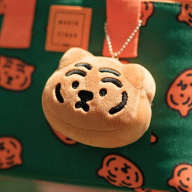 【MUZIKTIGER】ムジークタイガー フェイス キーホルダーぬいぐるみ 韓国 キャラクター チャーム TIGER FACE DOLL KEYRING