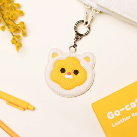 【BELLYGOM】Go-Cat Leather Keyring