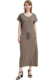4/25まで！【2970円→2850円～】＼ 体型カバー もお任せ！楽ちん 美シルエット ／ 綿100% ワンピース 着痩せ 透けない ルームウェア 綿100 春 夏 春夏 半袖 レディース 部屋着 マキシ ワンピ ロング 着心地 肌触り アトピー 敏感肌 乾燥肌 コットン lecielclair