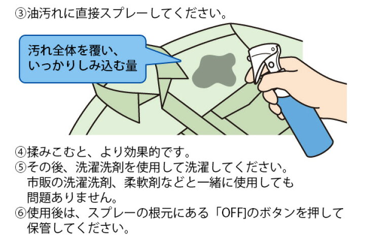 楽天市場】\最大1000円offクーポン!/業務用 作業着の油汚れ落としスプレー 150ml 油よごれ洗剤 衣類用 強力 プロ 油落とし 洗濯洗剤 部分洗い 作業服 作業着 調理服 エプロン つなぎ 作業着洗い洗剤【ポイント消化】 : アイデアグッズのララフェスタ 楽天市場】\最大1000円offクーポン!/業務用 作業着の油汚れ落としスプレー 150ml 油よごれ洗剤 衣類用 強力 プロ 油落とし 洗濯洗剤 部分洗い 作業服 作業着 調理服 エプロン つなぎ 作業着洗い洗剤【ポイント消化】 : アイデアグッズのララフェスタ