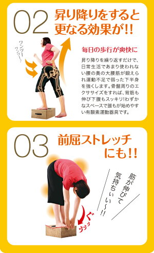 楽天市場 クーポン利用で55円off どこでもエクササイズ フミッパー 踏み台昇降 ステップ台 軽量 コンパクト エクササイズ ステッパー 有酸素運動 室内 健康器具 踏み台昇降運動 スローステップ 運動 前屈 ダイエット器具 あす楽対応 アイデアグッズのララフェスタ