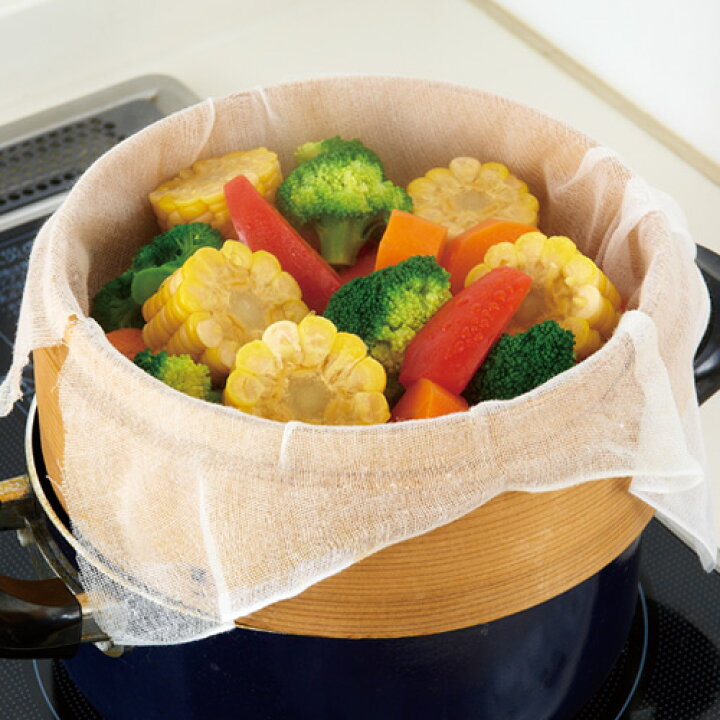 楽天市場 最大1000円offクーポン ロール式 巻きガーゼ 10m こし布 ガーゼ 料理用ガーゼ 蒸し布 水切り布 しぼり布 代用 沐浴ガーゼ 綿100 あす楽対応 アイデアグッズのララフェスタ