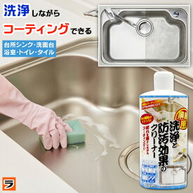 業務用 洗浄と防汚効果のクリーナー 280ml 日本製 掃除用洗剤 水回り 台所シンク 洗面台 トイレ 風呂 掃除 コーティング 万能 プロ 洗浄クリーナー 水垢落とし【ポイント消化】