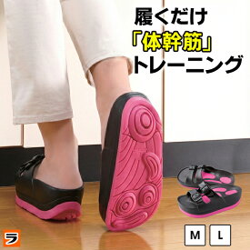 履くだけ ダイエットスリッパ 体幹筋シェイプスリムサンダル 体幹トレーニング スリッパ ダイエットサンダル レディース シェイプアップサンダル 体感スリッパ 室内用 外出用 ながらエクササイズ