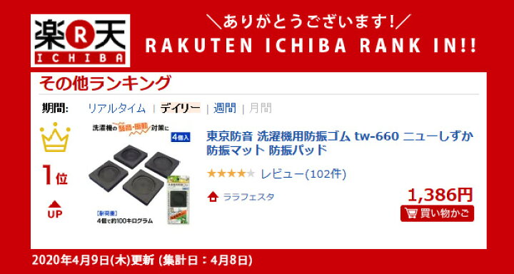 楽天市場】東京防音 洗濯機用防振ゴム tw-660 ニューしずか 防振マット 防振パッド 新生活【ポイント消化】 : アイデアグッズのララフェスタ 楽天市場】東京防音 洗濯機用防振ゴム tw-660 ニューしずか 防振マット 防振パッド 新生活【ポイント消化】 : アイデアグッズのララフェスタ