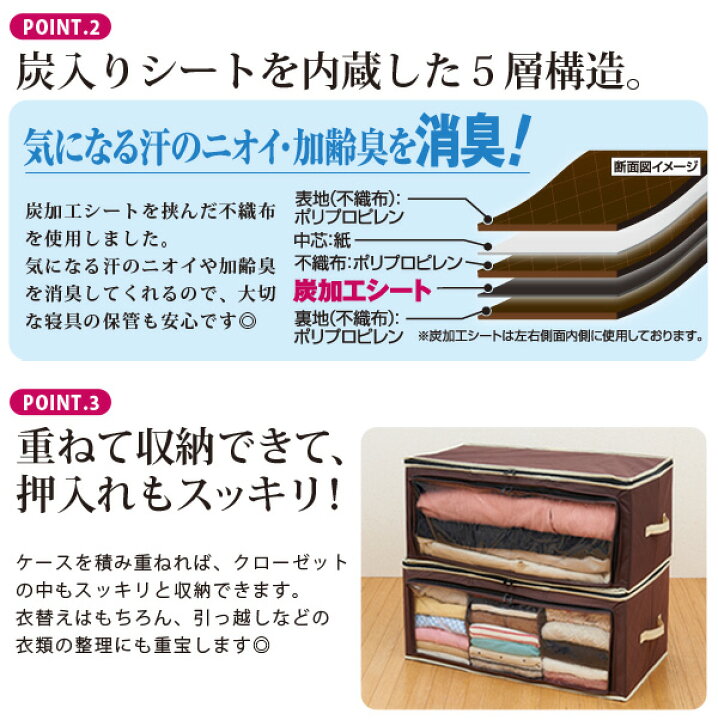 収納ボックス 布【送料無料】炭入り消臭 衣類収納ケース 3個セット 衣装ケース 不織布 クローゼット 洋服 衣替え 衣類収納袋 折りたたみ【衣替え】 【あす楽対応】【ポイント消化】 アイデアグッズのララフェスタ \最大777円offクーポンも!/洋服カバー 不織布パッと見える炭入り消臭衣類カバー ショート 3個セットクローゼットの洋服の収納に 衣類収納カバー まとめて