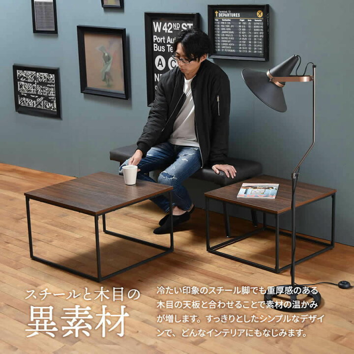 楽天市場】ネストテーブル 大テーブル1台 小テーブル1台 合計2台セット 