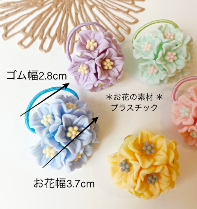 楽天市場 メール便 Baby Kids5color フラワーヘアゴム お花ゴム エレガント 花 ヘアアクセサリー 花ゴム プレゼント子供ヘアゴム かわいいヘアゴム 大人ファッション ピンク グリーン 結びやすい 珍しい デザイン プレゼント アクセサリー ル フルーヴ