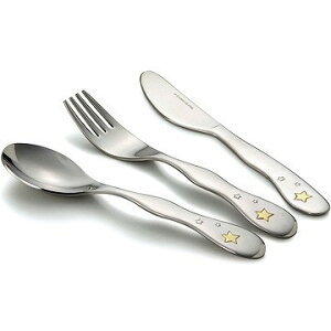 ナルミ 【2022上半期第11位】クラウンキッズ カトラリー3点セット(シャイニングスター) (SK596-10) 送料無料 ブランド 洋食器 高級 おしゃれ かわいい 豪華 モダン 人気 おすすめ 結婚 引き出物