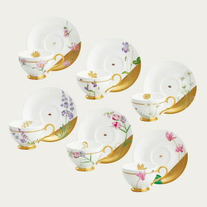 ノリタケ レディバグ カップ&ソーサーアソートセット(6客)(絵変り) 送料無料 ブランド 洋食器 高級 おしゃれ かわいい 豪華 モダン 人気 おすすめ 結婚 引き出物 ギフト