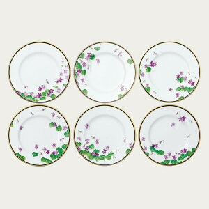 ノリタケ 【受注生産・納期最長5ヶ月】すみれ 27cmディナー皿揃(6枚)(絵変り) 送料無料 ブランド 洋食器 高級 おしゃれ かわいい 豪華 モダン 人気 おすすめ 結婚 引き出物 ギフト