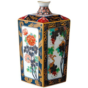 弥左ヱ門 7.5寸角瓶 色彩ぶどう 木箱入 送料無料 ブランド 洋食器 高級 おしゃれ かわいい 豪華 モダン 人気 おすすめ 結婚 引き出物 ギフト