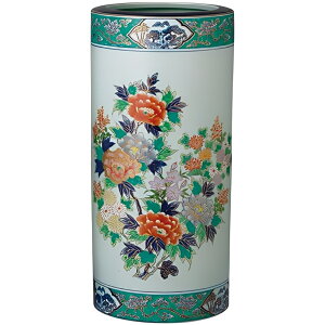 弥左ヱ門 15 寸傘立 緑彩花絵 ボール箱入 送料無料 ブランド 洋食器 高級 おしゃれ かわいい 豪華 モダン 人気 おすすめ 結婚 引き出物 ギフト