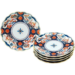 弥左ヱ門 銘々皿 染錦間取山水 5 枚セット 木箱入 送料無料 ブランド 洋食器 高級 おしゃれ かわいい 豪華 モダン 人気 おすすめ 結婚 引き出物 ギフト