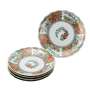 弥左ヱ門 銘々皿 菊地紋 5 枚セット 木箱入 送料無料 ブランド 洋食器 高級 おしゃれ かわいい 豪華 モダン 人気 おすすめ 結婚 引き出物 ギフト