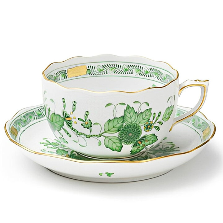 楽天市場】ヘレンド Herend インドの華 グリーン ティーカップ  