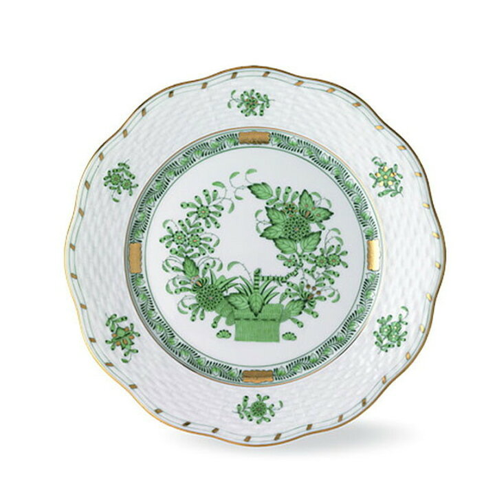 楽天市場】ヘレンド Herend インドの華 グリーン プレート 19cm517  