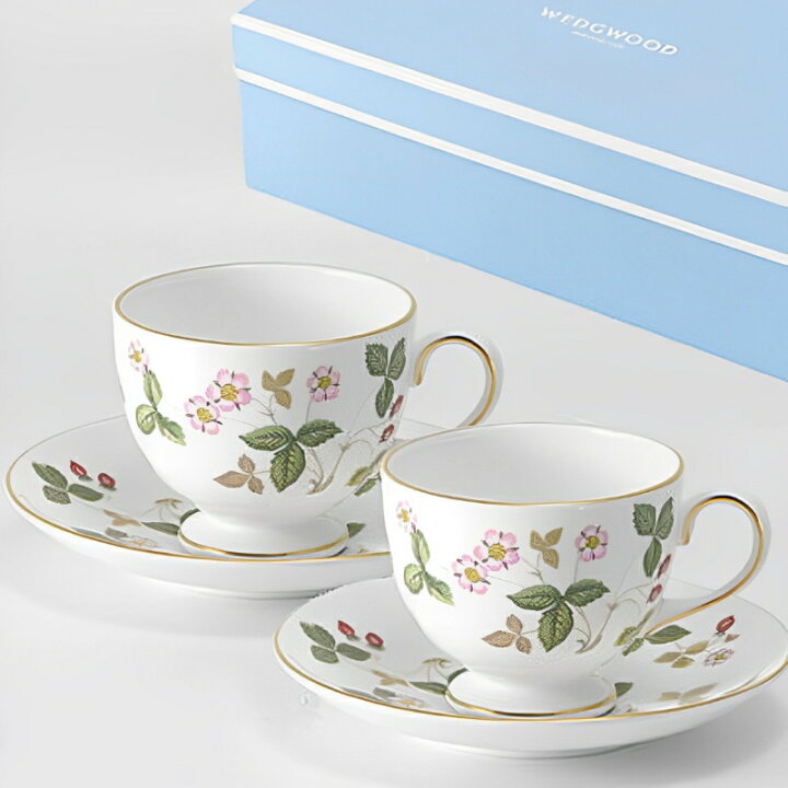 楽天市場】ウェッジウッド WEDGWOOD ワイルドストロベリー ペアティー 