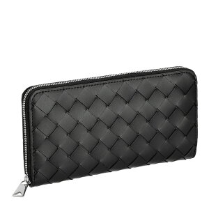 ボッテガ・ヴェネタ(BOTTEGA VENETA) ラウンドファスナー メンズ長財布 