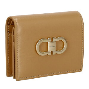 フェラガモ FERRAGAMO 220627 CALF/L.CAMEL 二つ折り財布 送料無料 ブランド 高級 贈り物 ギフト プレゼント 誕生日