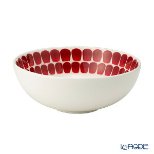 アラビア (ARABIA) 24h トゥオキオ TUOKIO レッド シリアルボウル 18cm 1055228 /// 北欧 おしゃれ 中鉢 どんぶり 丼 ボール 食洗機対応 電子レンジ対応 陶磁器 赤 柄 フィンランド // ギフト プレゼント