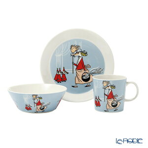 アラビア (ARABIA) ムーミン フィリフヨンカ 3ピースセット グレー(ブルーグレー) 食器 北欧 キャラクター 食器セット お祝い 結婚祝い 出産内祝い 出産祝い 結婚内祝い プレゼント ブランド