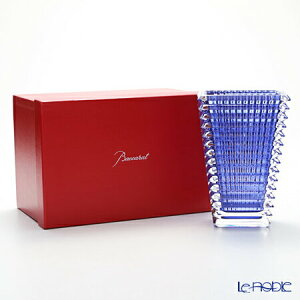 【P10倍・クーポン】バカラ (Baccarat) EYE 2-811-104 ベース(花瓶) スクエア S 20cm ブルー アイ(EYE) フラワーベース おしゃれ ギフト