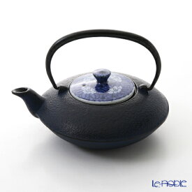 【ポイント10倍】京焼・清水焼 鉄瓶急須 T0105 染付椿詰 小 410ml 京都 和食器 ブランド 結婚祝い 内祝い