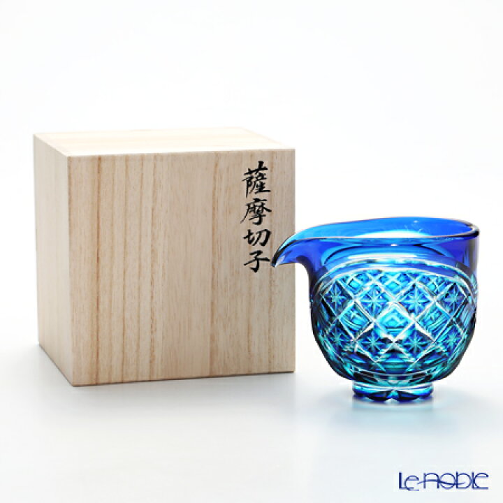 楽天市場】【P10倍・クーポン】薩摩切子 片口 二重被せ 琉璃／緑 275ml 