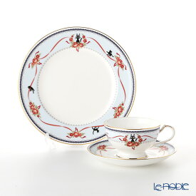 【P10倍・クーポン】ノリタケ 魔女の宅急便 ブルー(H-613L) トリオ セット 21cmプレート(MJ97211)＆ ティー・コーヒー碗皿(MJ97221) Noritake ジブリ 食器セット お祝い 結婚祝い 出産内祝い 出産祝い 結婚内祝い プレゼント ブランド