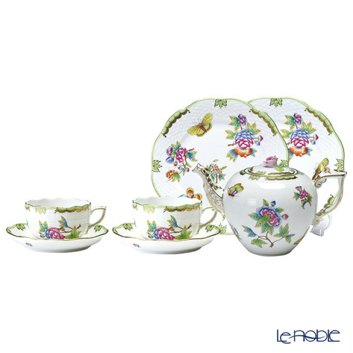 楽天市場】ヘレンド(HEREND) ヴィクトリア・ブーケ 2人用 ティータイム  