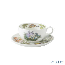 【P10倍・クーポン】ノリタケ となりのトトロ ミルクティーカップ＆ソーサー オオイヌノフグリ 4660-1J／T97285A /// ジブリ グッズ カップアンドソーサー かわいい おしゃれ ブランド 高級 レンジ対応 日本製 食器 紅茶カップ // ギフト プレゼント 贈り物 誕生日 結婚祝い