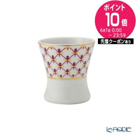 【P10倍・クーポン】ロシア食器 インペリアル・ポーセリン ブルース(ピンクネット) ミニカップ 40ml ロモノーソフ陶磁器 ブルース（ピンクネット）