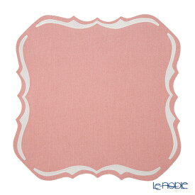 トルコ雑貨 アルテペレ スクエア プレースマット／ランチョンマット デニム調 ピンク 38×38cm PVC加工合皮製 撥水加工 キッチン 用品 調理