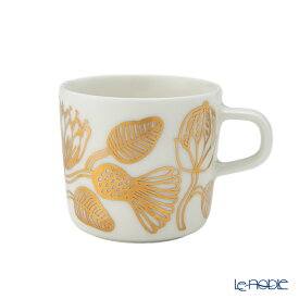 マリメッコ(marimekko) Tiara ティアラ コーヒーカップ 200ml ホワイト×ゴールド 074547-120／25AW マグカップ