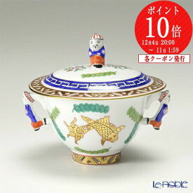 【P10倍・クーポン】ヘレンド(HEREND) ポワッソン 03355-0-21／3355 シュガーポット(マンダリン) 100ml ポワッソン（PO） シノワズリ 食器 ブランド 結婚祝い 内祝い 出産内祝い 出産祝い 結婚内祝い