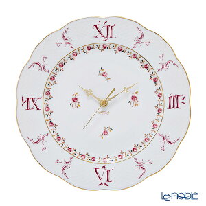 【P10倍・クーポン】ヘレンド(HEREND) 薔薇の花飾り RGS 00527-0-47 ウォールクロック 28.5cm 時計 壁掛け 壁掛け時計 おしゃれ