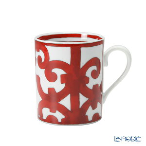 エルメス (HERMES) ガダルキヴィール マグ 300ml No.1 /// マグカップ 赤 レッド 磁器 コーヒー 紅茶 おしゃれ ハイブランド 高級 フランス製 底が平ら 洋食器 輸入雑貨 ヨーロッパ guadalquivir // ギフ