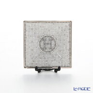 【P10倍・クーポン】エルメス (HERMES) モザイク ヴァンキャトル プラチナ プチカレ(プレート) 7×7cm No…