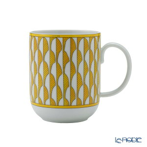 エルメス (HERMES) ソレイユ ドゥ エルメス マグカップ No.1 046031P /// イエロー 黄色 モダン 磁器 コーヒー 紅茶 おしゃれ ハイブランド 高級 フランス製 300ml 洋食器 輸入雑貨 ヨーロッパ // ギフ