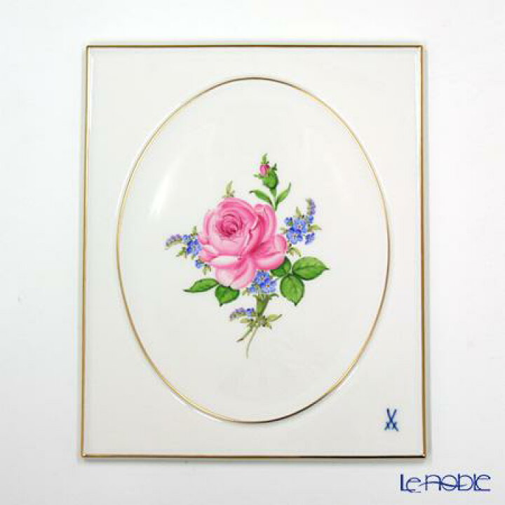 楽天市場】マイセン (Meissen) 陶板 020810／53n31 ピンクのバラ 