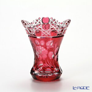 【P10倍・クーポン】マイセン(Meissen) マイセンクリスタル 花瓶(レッド) 13cm MOF/1320/13R フラワーベース おしゃれ ギフト