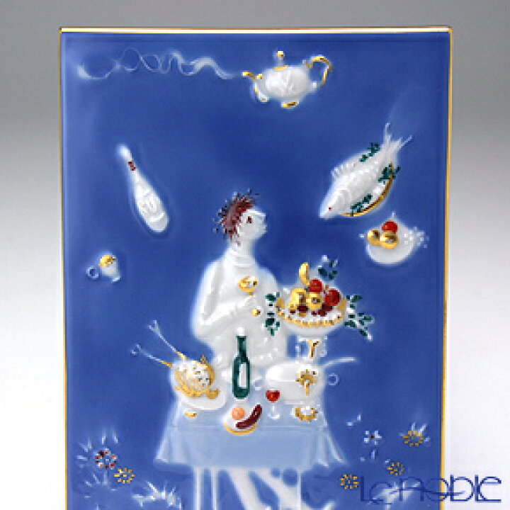 楽天市場】マイセン (Meissen) 陶板 青のメルヘン 930007／9p333 魔法 