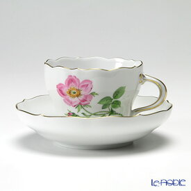 【ポイント10倍】マイセン (Meissen) ベーシックフラワー(一つ花) 030110／00582／13 コーヒーカップ＆ソーサー 200ml Motiv No.13 野バラ コーヒ―カップ プレゼント おしゃれ かわいい 食器 ブランド 結婚祝い 内祝い 出産内祝い 出産祝い 結婚内祝い