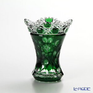 【P10倍・クーポン】マイセン(Meissen) マイセンクリスタル 花瓶(グリーン) 13cm MFO/1320/13G フラワーベース おしゃれ ギフト