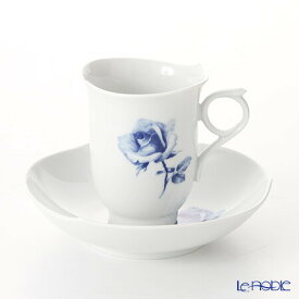 マイセン (Meissen) 青いバラ Aquatinta-Rose 750501／28582 コーヒーカップ＆ソーサー 180ml コーヒ―カップ プレゼント おしゃれ かわいい 食器 ブランド 結婚祝い 内祝い 出産内祝い 出産祝い 結婚内祝い