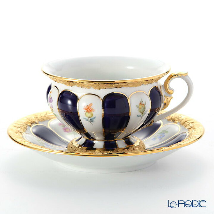 楽天市場】マイセン (Meissen) 宮廷の小花 X-Form (紺金彩) 011079 